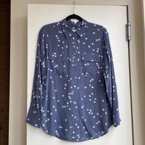 Equipment Star Silk Long Sleeve Blouse